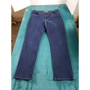 Levis Jeans Womens Blue Sz 12 Mid Rise Pants Stretch Classic Straight Ladies